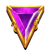 Gates of Olympus purple triangle gem symbol